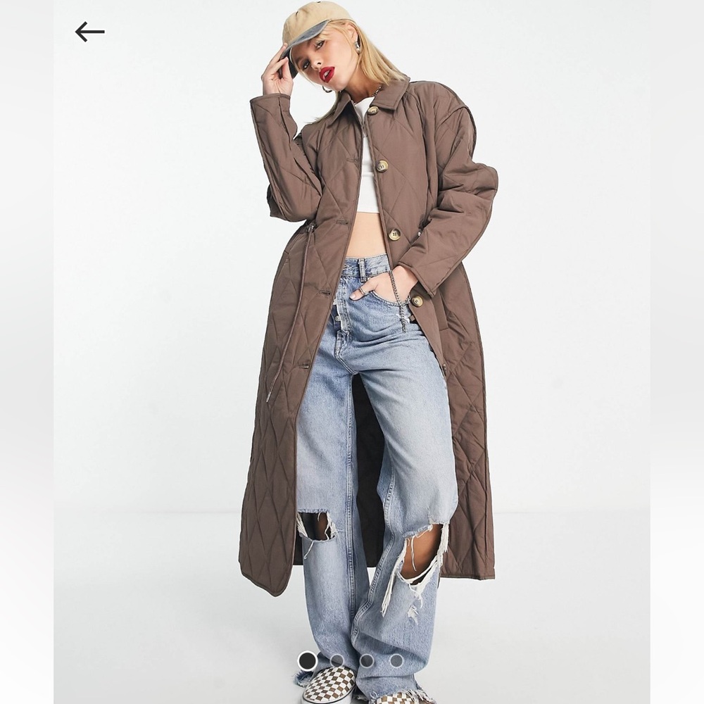 ONLY Longline Quilted Coat